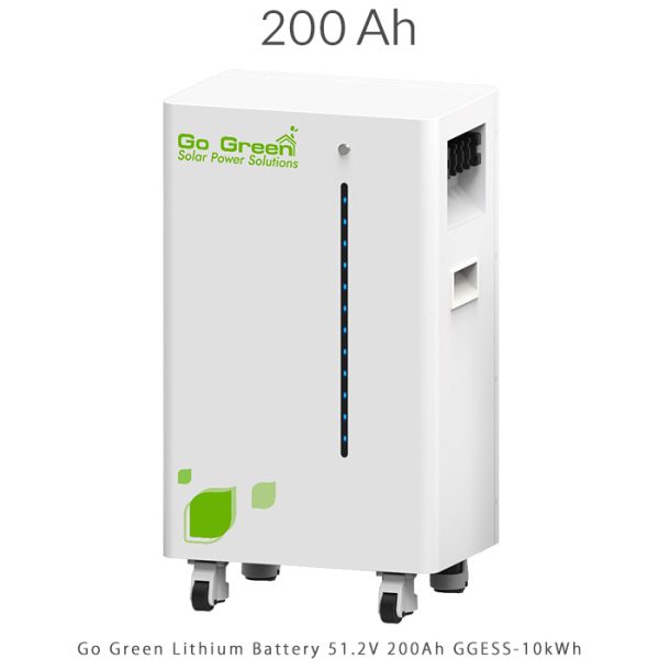 باتری 200 آمپر ساعت لیتیومی 51.2 ولت GGESS-10kWh برند Go Green