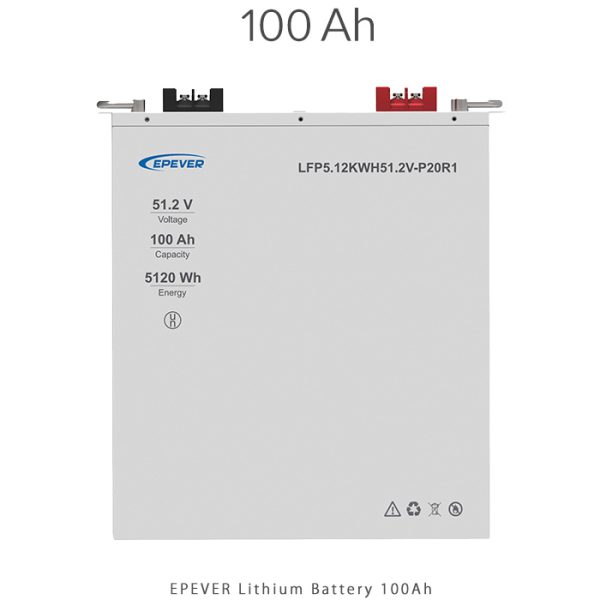 باتری 100 آمپر ساعت لیتیومی 51.2 ولت برند EPEVER